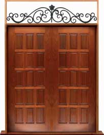 15 panel: door in frame