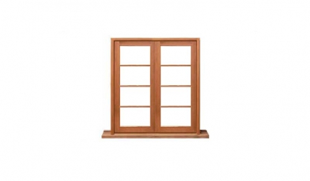 4 light horizontal: two sash casement