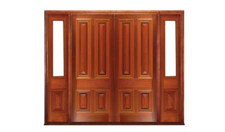 cricket bat: double door +  two sidelights