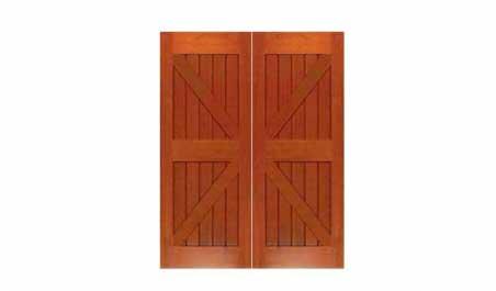 double barn door: doors only
