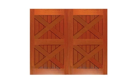 cross brace double jumbo barn door: doors only