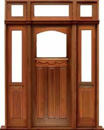 federation archtop: single door + sidelight on left