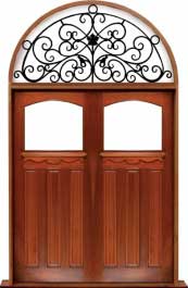 federation archtop: single door + sidelight on left