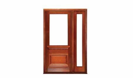 hampshire 1 light: single door + sidelight on right