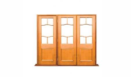 coathanger: 2 doors + 1 fixture on left