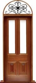 glazed cricket bat: door in frame