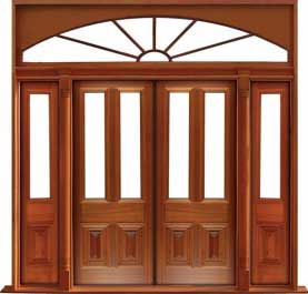 glazed cricket bat: door in frame