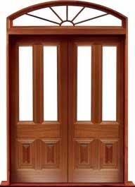 glazed cricket bat: door in frame