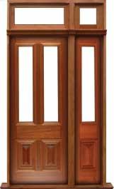 glazed cricket bat: door in frame