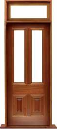 glazed cricket bat: door in frame