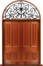 cricket bat: door in frame