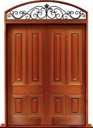 cricket bat: door in frame