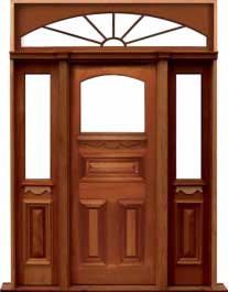 edwardian: double door +  two sidelights