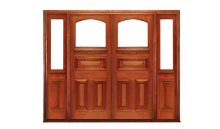 edwardian: double door +  two sidelights