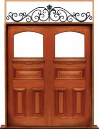 edwardian: double door +  two sidelights