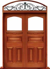 edwardian: double door +  two sidelights
