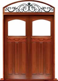 federation archtop: single door + sidelight on left