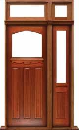 federation archtop: single door + sidelight on left