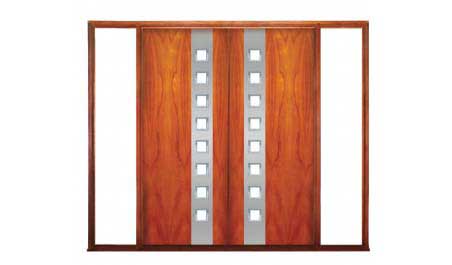 florida: double door +  two fixed glass