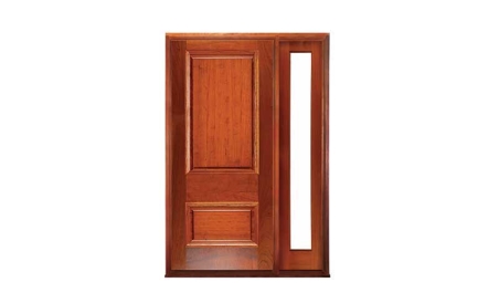 hampshire 2 panel: single door + sidelight on right