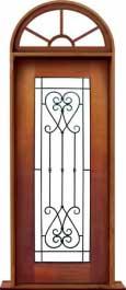 iron grille: door in frame