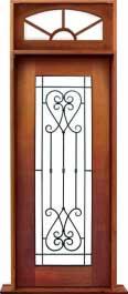 iron grille: door in frame
