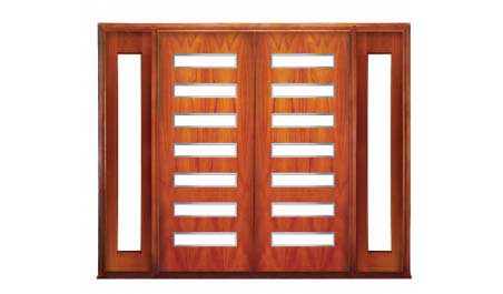 manhattan: double door +  two sidelights