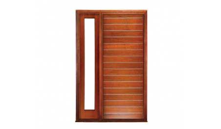 metallic strip: single door + sidelight on left