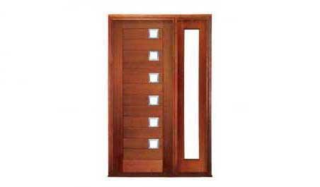 newport: single door + sidelight on right