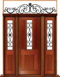 paddington with ironwork: double door