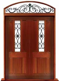 paddington with ironwork: double door