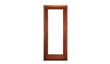 double glazed single light: door in frame